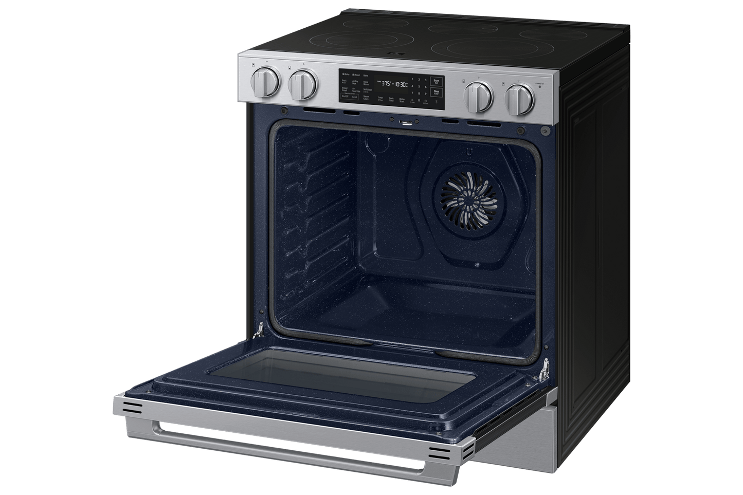 Samsung NSE80H63SR Bespoke Smart Slide-in Electric Range Pro Style Design  Air Fry Max  True Convection