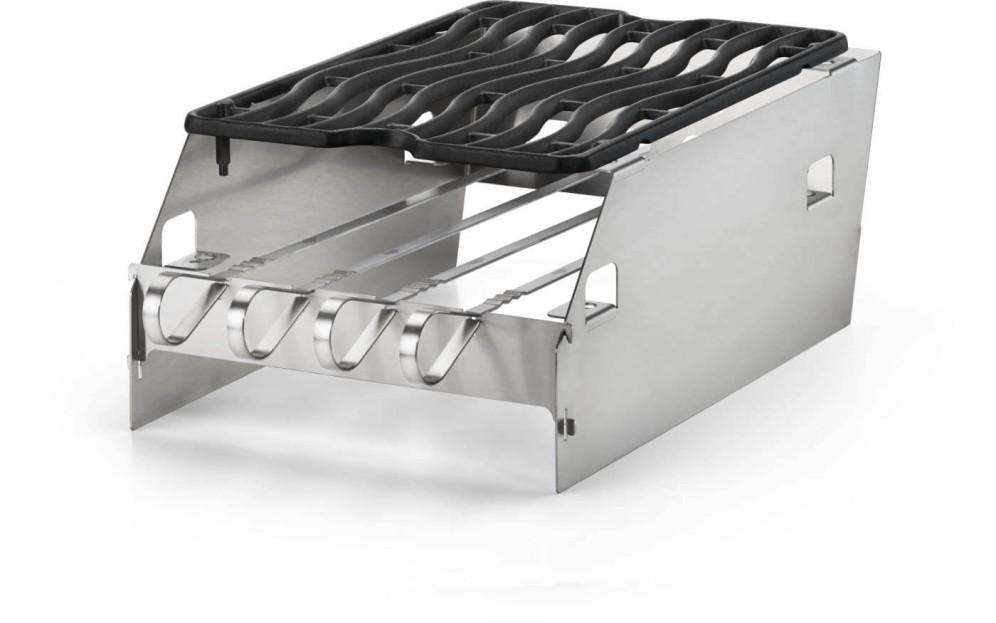 Napoleon Bbq 71301 Side Burner Windshield - Large with Skewer Rack