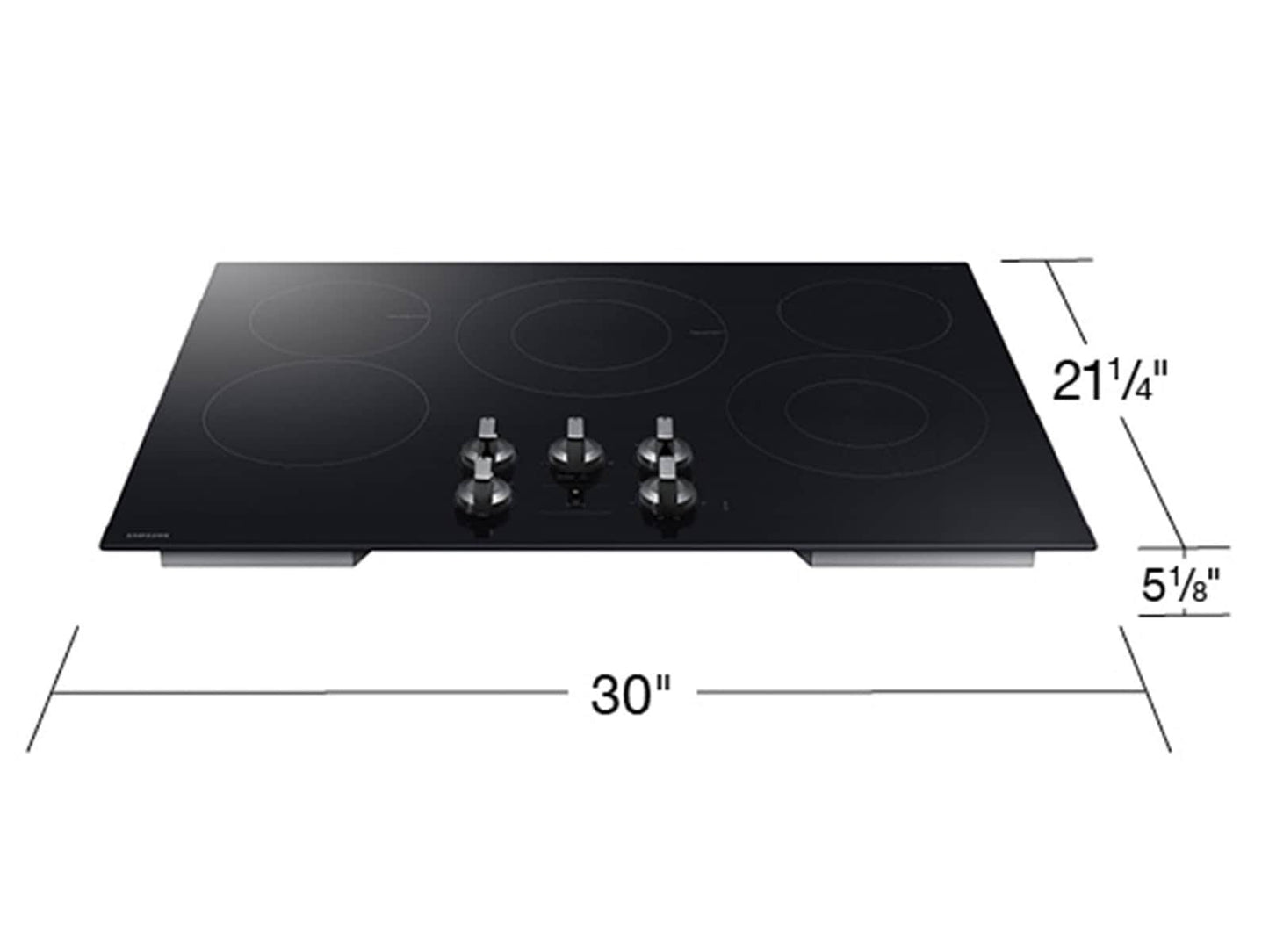 Samsung NZ30FG6332RK Electric Cooktop Illuminated Knobs  Wi-Fi  Rapid Boil