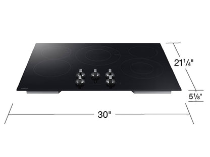 Samsung NZ30FG6332RK Electric Cooktop Illuminated Knobs  Wi-Fi  Rapid Boil