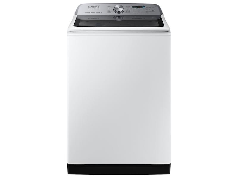 Samsung 5.1 cu. ft. Large Capacity Smart Top Load Washer with ActiveWave™ Agitator and Super Speed Wash in White