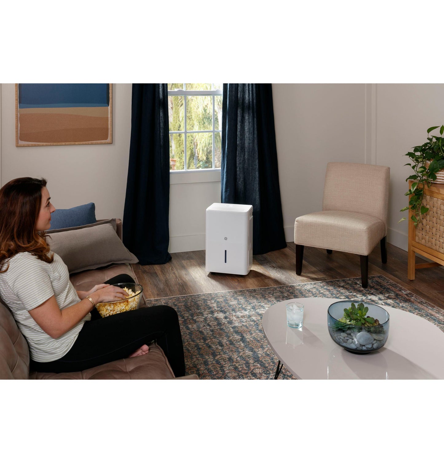 ADHB35LZ GE® ENERGY STAR® 35 Pint Portable Dehumidifier with Smart Dry for Very Damp Spaces