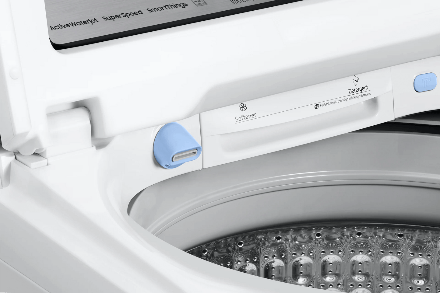 Samsung WA54CG7105AW Top Load Washer ActiveWave™ Agitator  Super Speed Wash  5.4 cu. ft