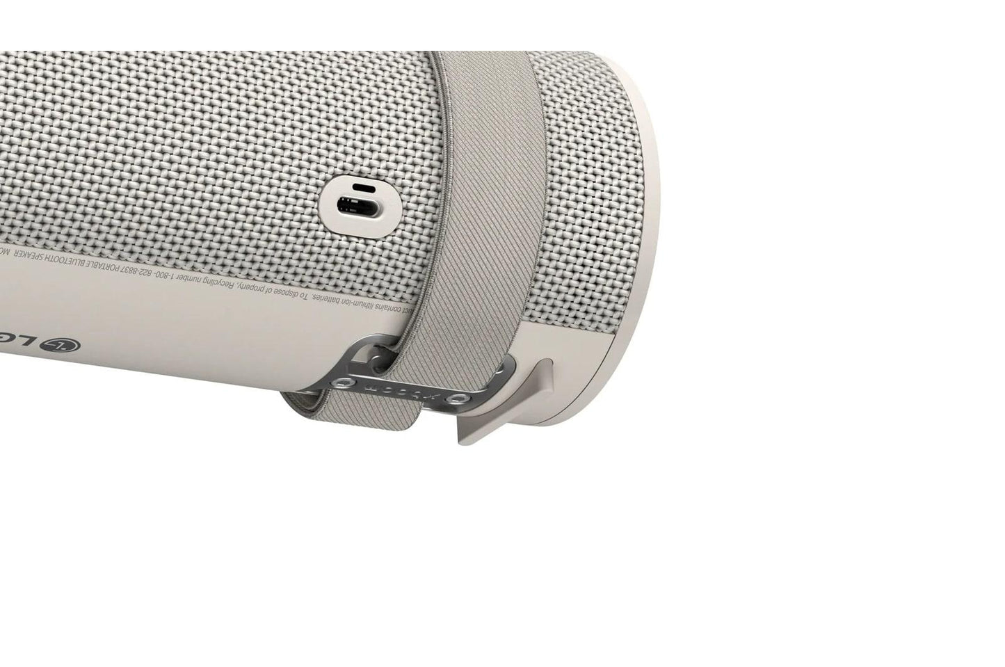 GRABAUSALWG LG xboom Grab by will.i.am  Bluetooth Speaker  xboom Signature Sound with IP67 Dust & Water Resistance and 20-hrs of Battery Life, Warm Grey