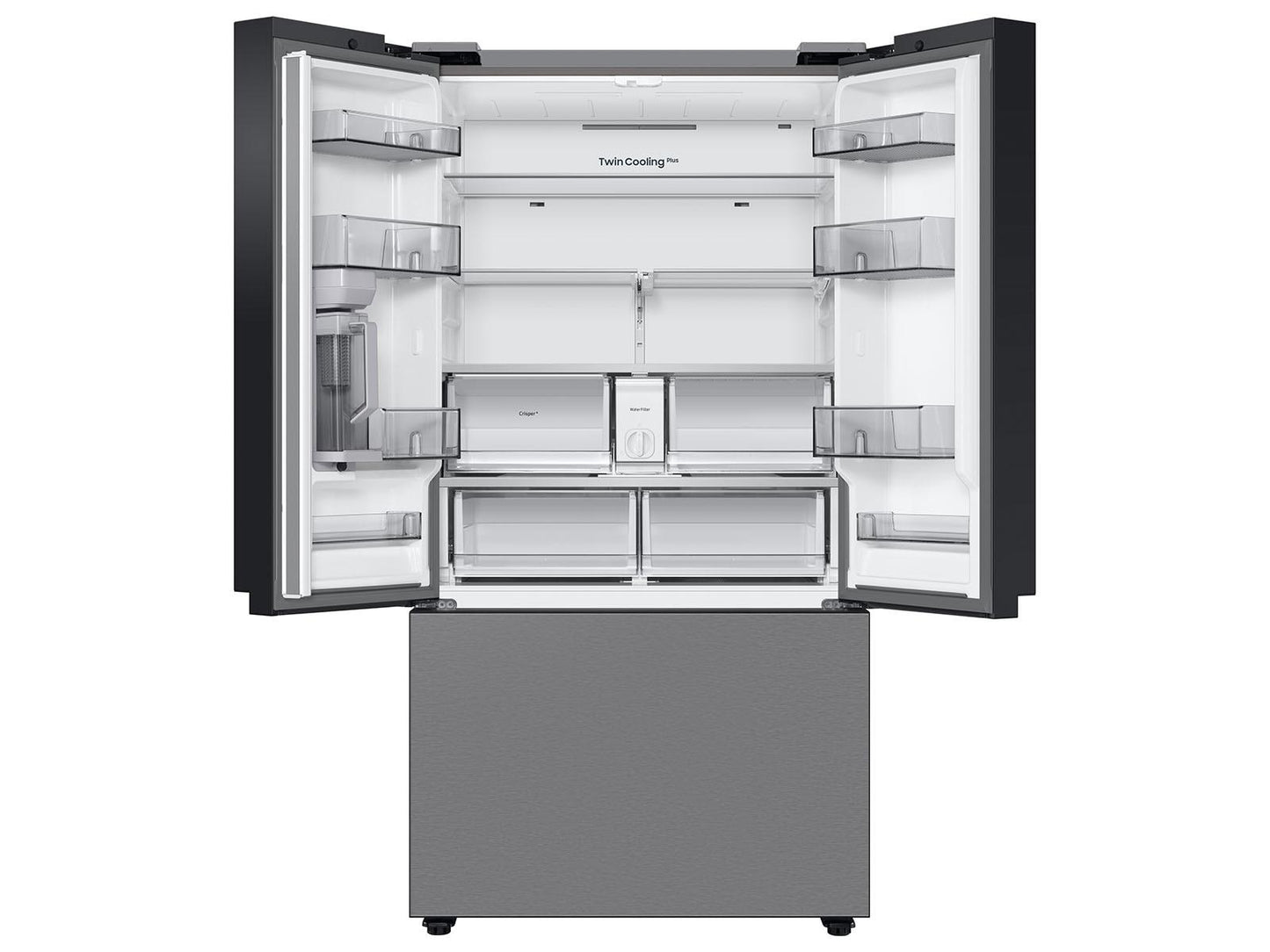 Samsung RF24BB6200QL Bespoke AI 3-Door French Door AutoFill Water Pitcher  Dual Ice Maker  24 cu.ft.