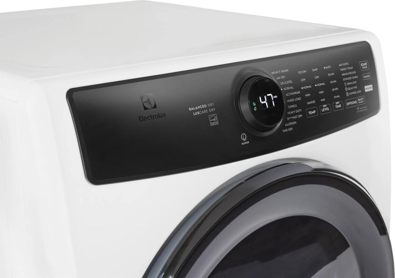Electrolux ELFG7738MW Front Load Perfect Steam™ Gas Dryer with LuxCare® Dry and Instant Refresh - 8.0 Cu. Ft.