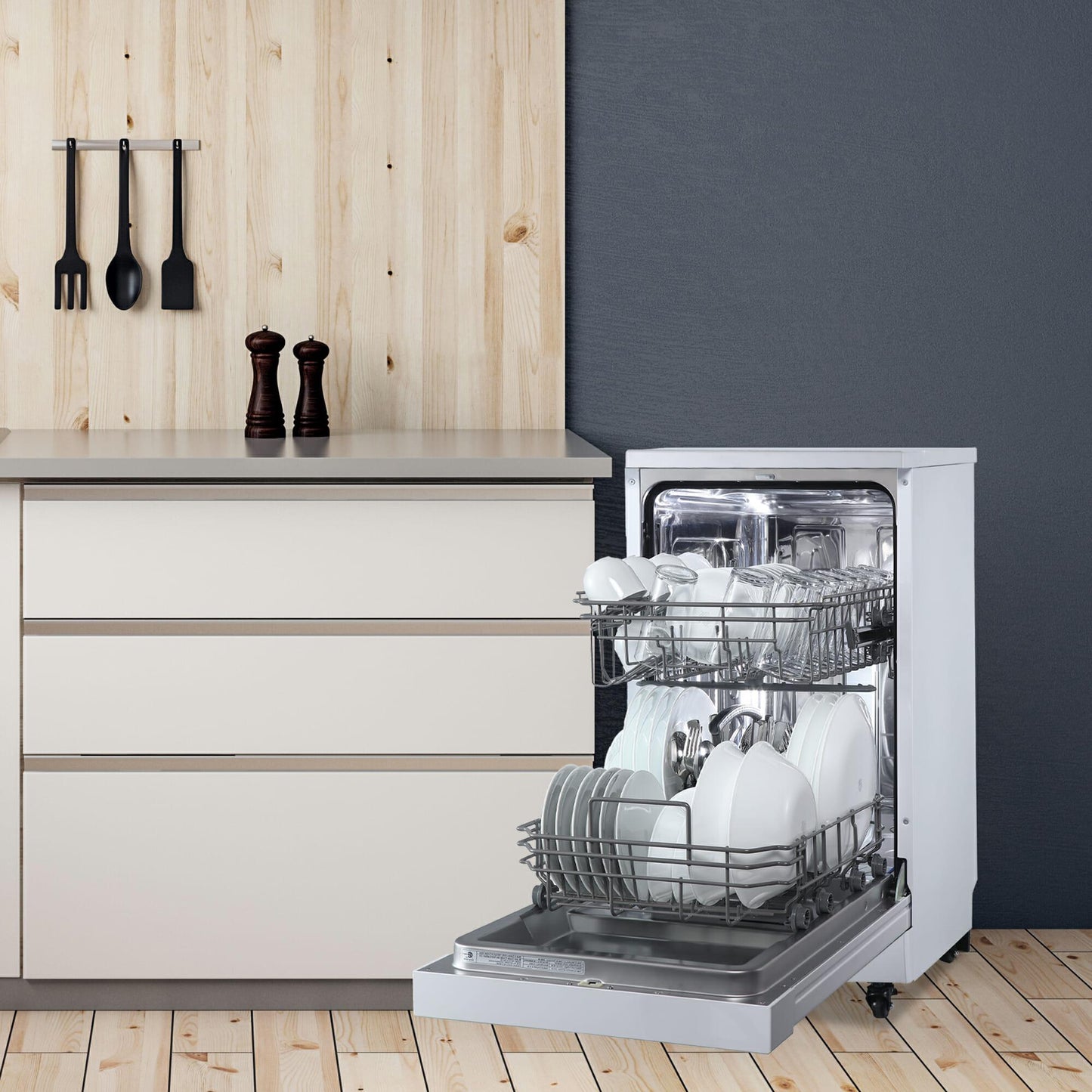 DDW1805EWP Danby 18" Wide Portable Dishwasher in White