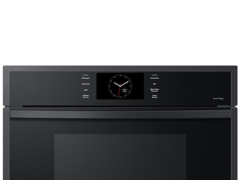Samsung NQ70CG600DMTAA 30" Microwave Combination Wall Oven with Steam Cook in Matte Black