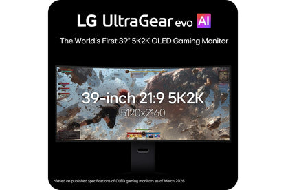 Lg 39GX950BB 39 Inch UltraGear™ evo GX9, World's First 39" 5K2K OLED Gaming Monitor