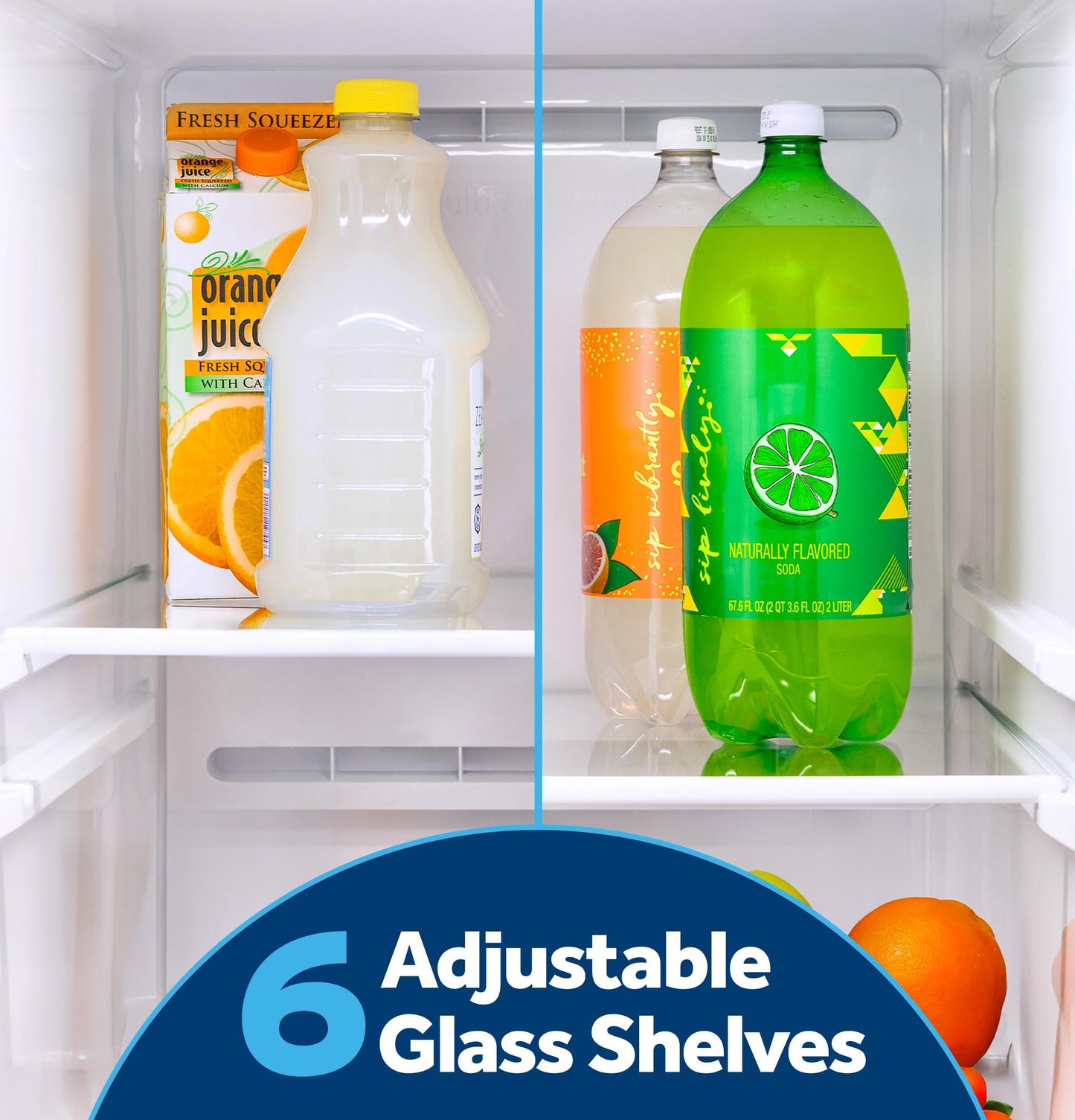 GZS24NYYFS GE® 23.6 Cu. Ft. Counter-Depth Side-By-Side Refrigerator with Extra Tall Dispenser and In-Door Icemaker