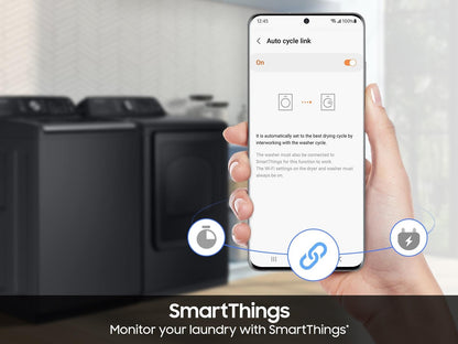 Samsung DVG47CG3500V Top Load Gas Dryer Wi-Fi & SmartThings  Sensor Dry  7.4 cu.ft.