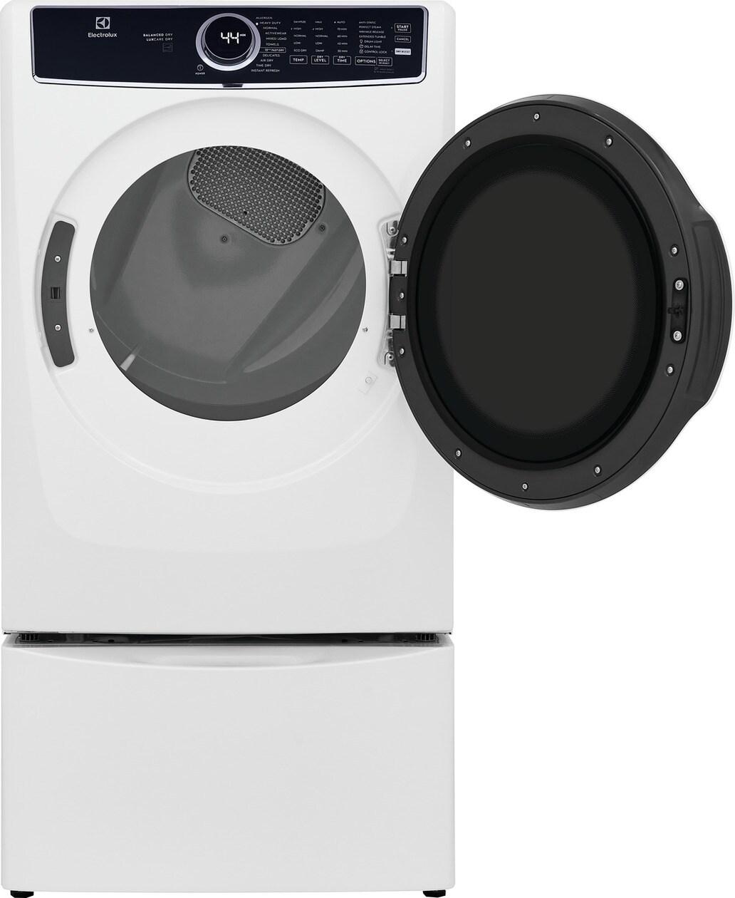 Electrolux ELFE7637AW Front Load Perfect Steam™ Electric Dryer with Balanced Dry™ and Instant Refresh - 8.0 Cu. Ft.