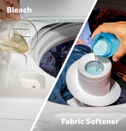 GTW485ASWWB GE® 4.5 cu. ft. Capacity Washer with Stainless Steel Basket, Cold Plus and Wash Boost