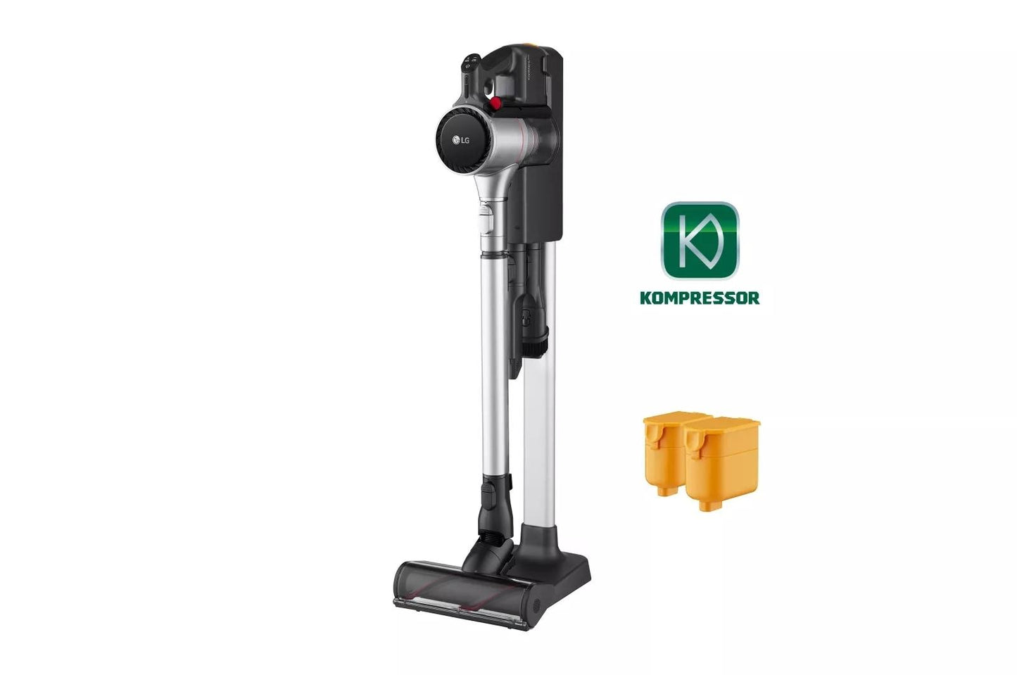 Lg A925KSM CordZero™ Kompressor® Cordless Stick Vacuum with Dual Floor Max Nozzle - Matte Silver