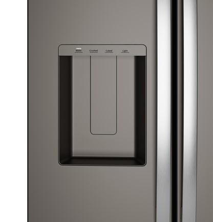 GSS28NMYES GE® 27.9 Cu. Ft. Side-By-Side Refrigerator with Extra Tall Dispenser and In-Door Icemaker