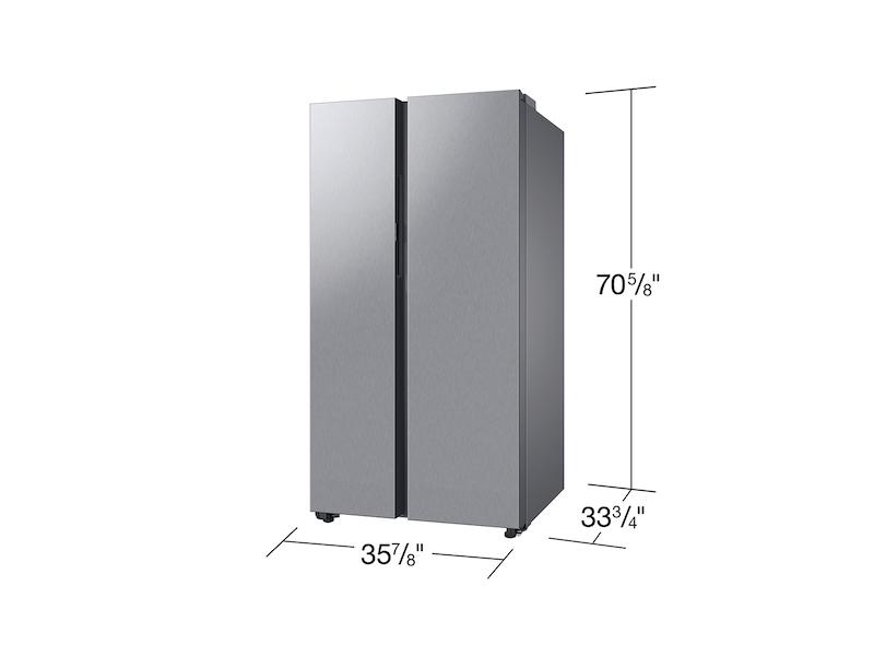 Samsung RS28CB7600QLAA Bespoke Side-by-Side 28 cu. ft. Refrigerator with Beverage Center™ in Stainless Steel