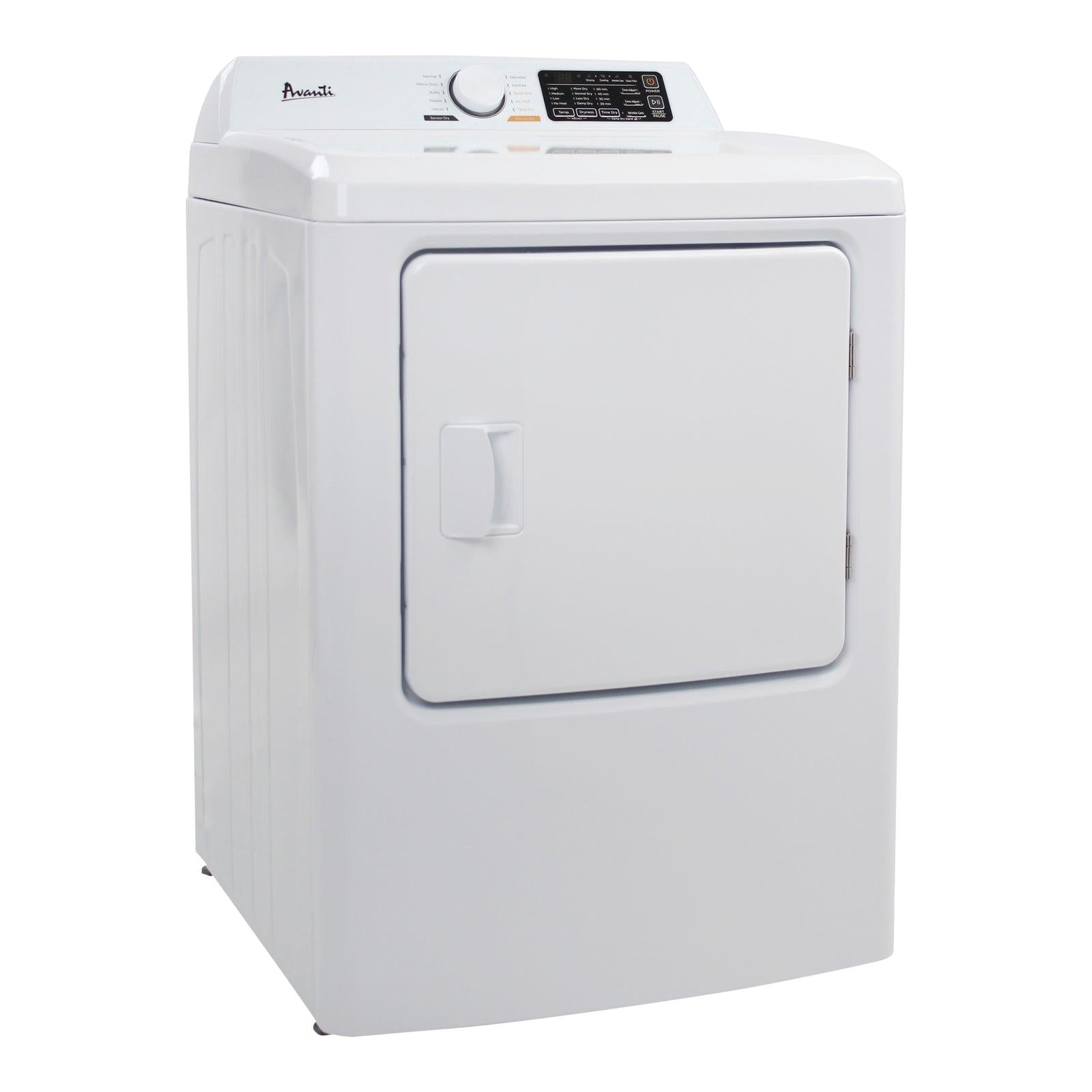 SED70D0W Avanti Front Load Electric Clothes Dryer, 7.0 cu. ft. Capacity - White / 7.0 cu. ft.