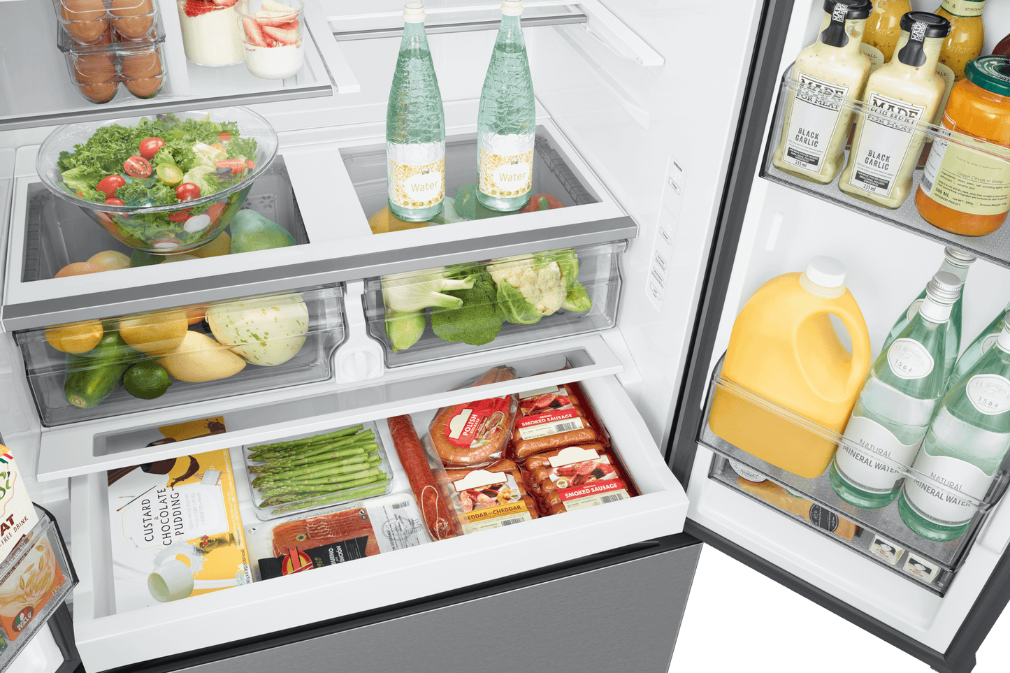 Samsung RF27CG5100SR Bespoke AI 3-Door French Door Mega Capacity  Dual Auto Ice Maker  27 cu.ft.