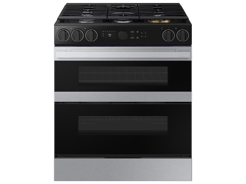 Samsung NSY6DG8550SR Bespoke Smart Slide-In Dual Fuel Range 6.3 cu. ft. with Flex Duo™ & Illuminated Precision Knobs in Stainless Steel