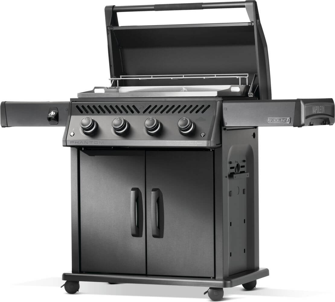 Napoleon Bbq RP30FTPKPHM Rogue PRO Phantom 30 Inch Griddle Rust-Resistant Stainless Steel Cooktop , Propane, Matte/Matt Black