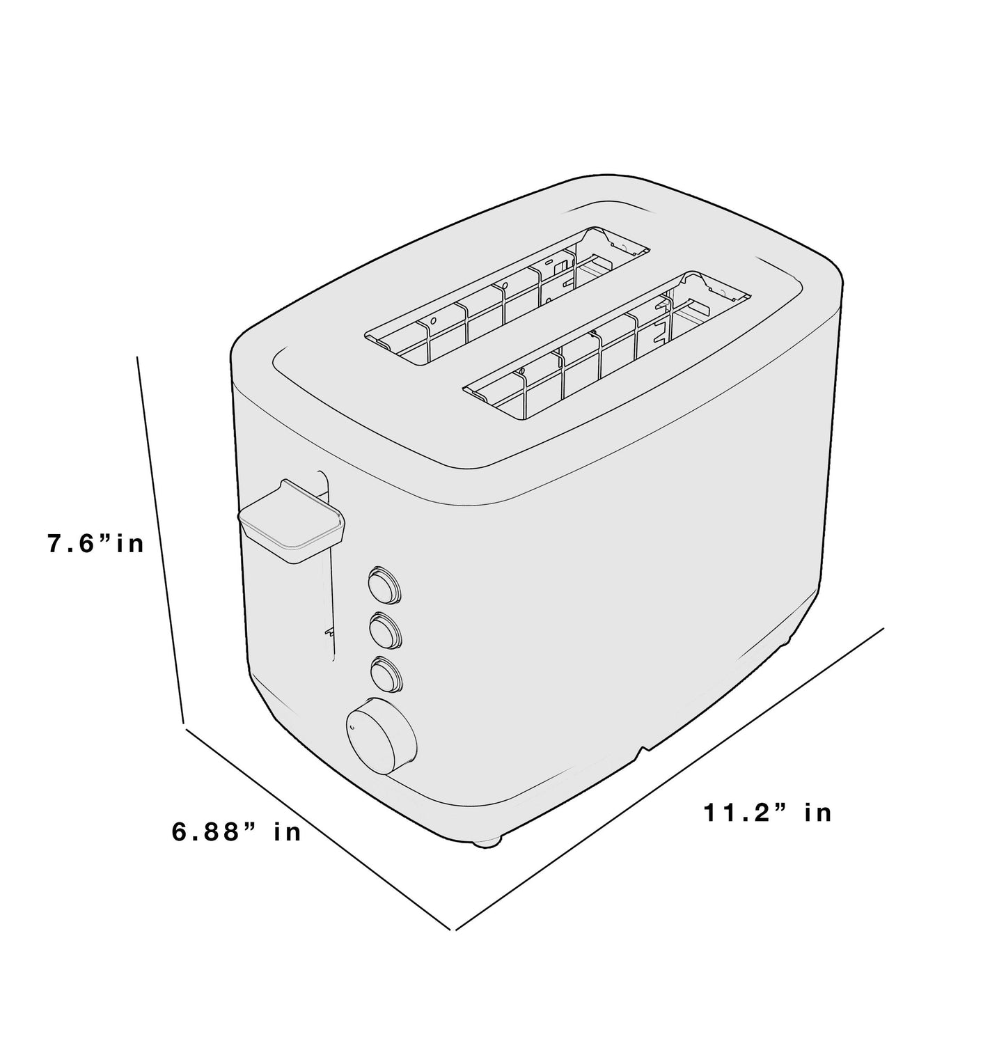 G9TMA2SSPSS GE 2-Slice Toaster