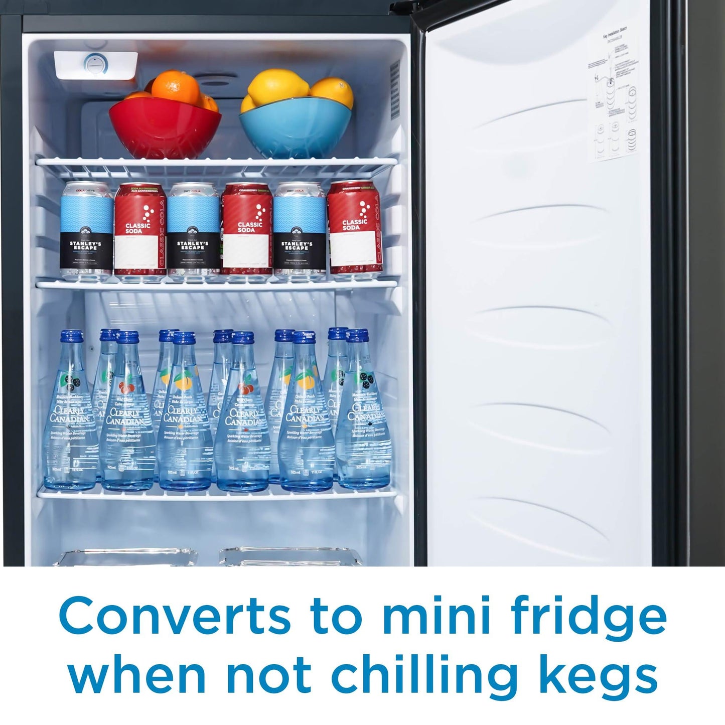 DKC054A9SLDB Danby 5.4 cu. ft. Single-Tap Keg Cooler in Stainless Steel