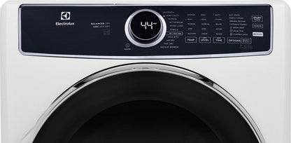 Electrolux ELFE7637AW Front Load Perfect Steam™ Electric Dryer with Balanced Dry™ and Instant Refresh - 8.0 Cu. Ft.