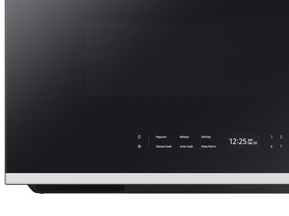Samsung ME21DB670012 Bespoke 2.1 cu. ft. Over-the-Range Microwave with Auto Dimming Glass Touch Controls in White Glass