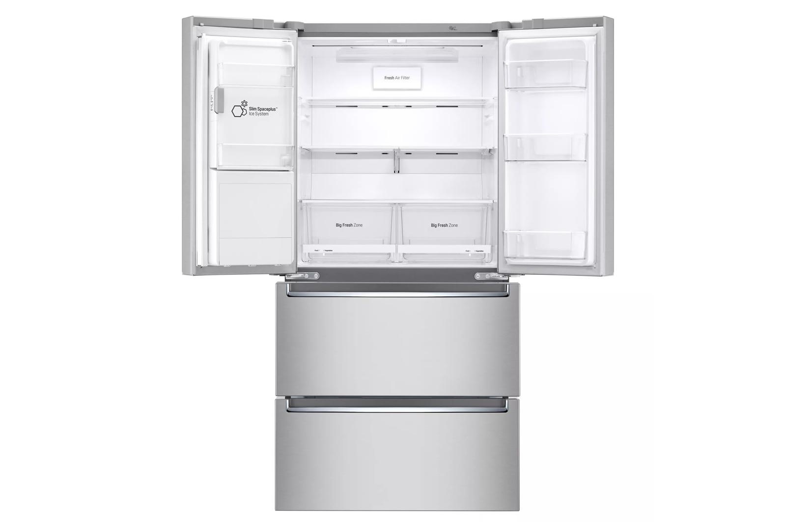 Lg 18.3 cu. ft. Counter-Depth French Door Refrigerator with Tall Ice and Water Dispenser