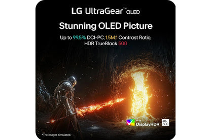 Lg 27GX790BB 27 Inch UltraGear™ OLED Dual Mode QHD 540Hz or HD 720Hz 0.02ms G-Sync® Compatible DisplayPort 2.1 Gaming Monitor