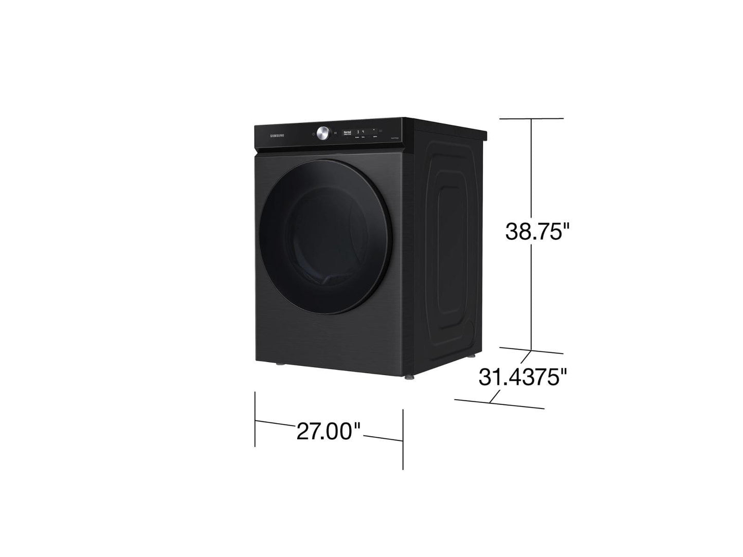 Samsung DVE53BB8700V Bespoke AI Front Load Electric Dryer Super Speed Dry  AI Smart Dial  7.6 cu.ft.