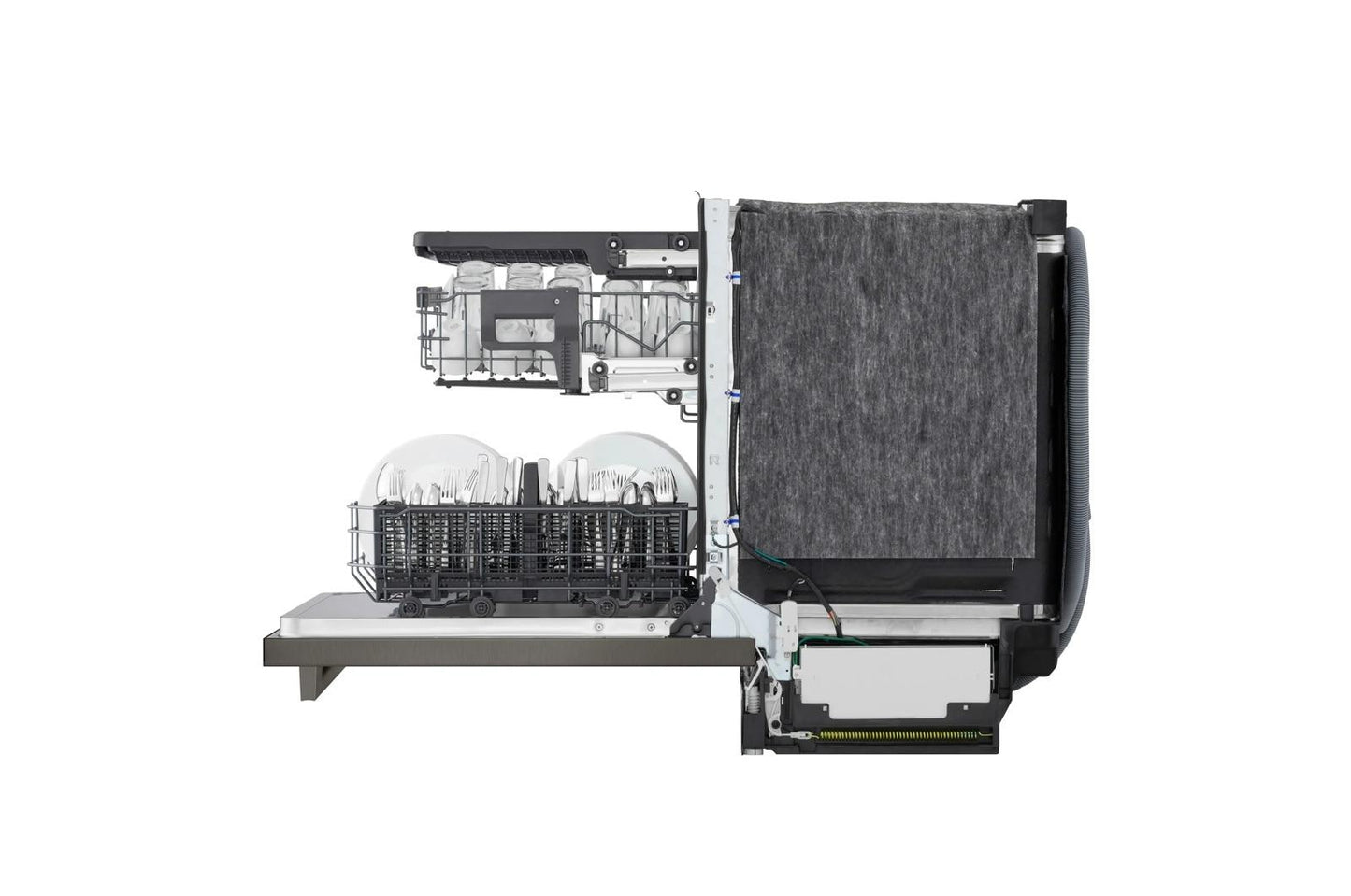 Lg LDNTM545D Smart FlushFit™ Top Control Dishwasher with 1-Hour Wash & Dry, QuadWash® Pro, and Dynamic Heat Dry™ w/AutoVent Dry™