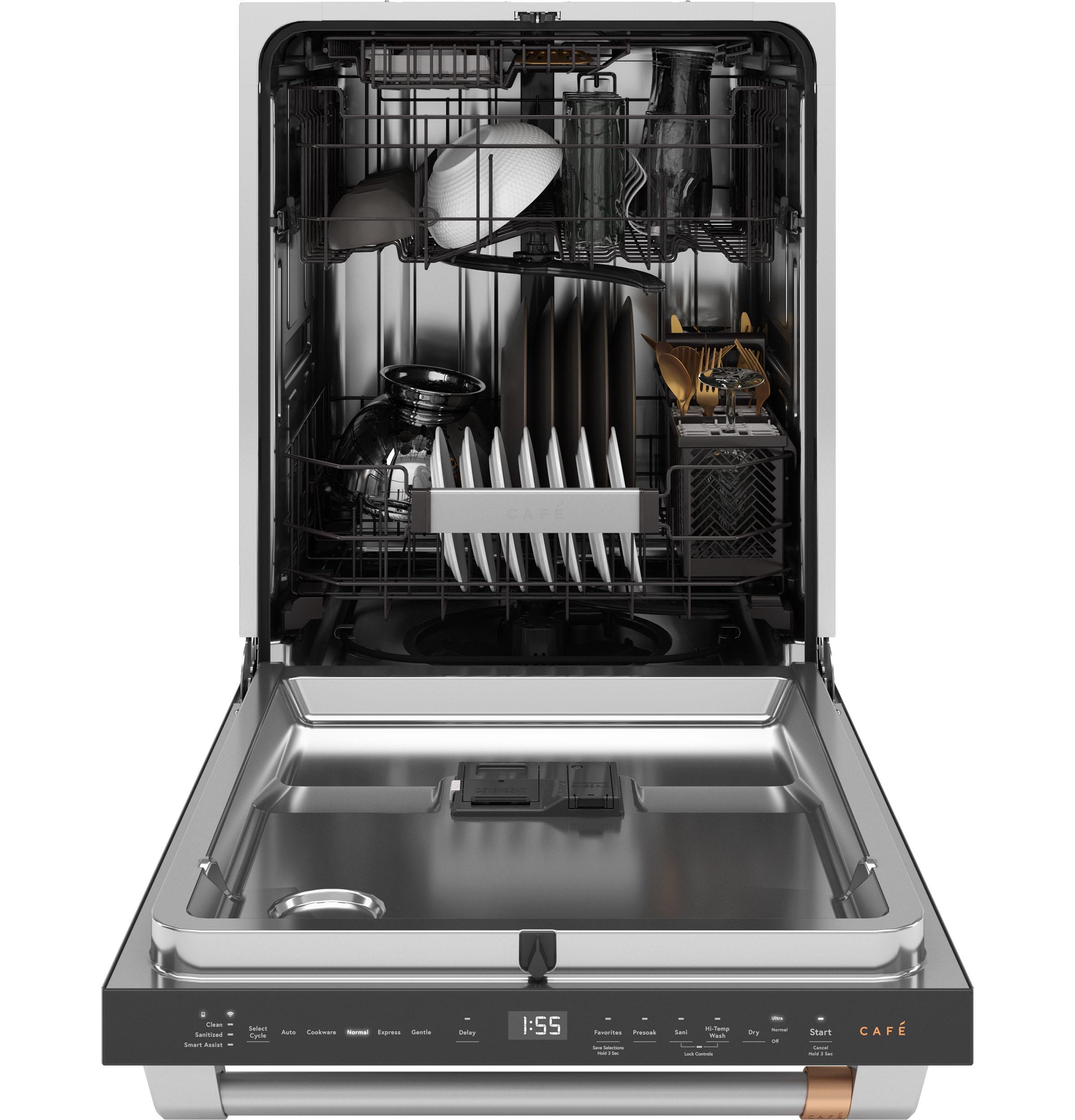 Cafe CDT828P2VS1 Caf(eback)™ CustomFit ENERGY STAR Stainless Interior Dishwasher with Ultra Wash & Dry, 42 dBA