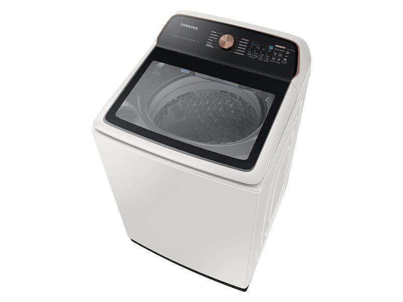 Samsung 5.5 cu. ft. Extra-Large Capacity Smart Top Load Washer with Auto Dispense System in Ivory