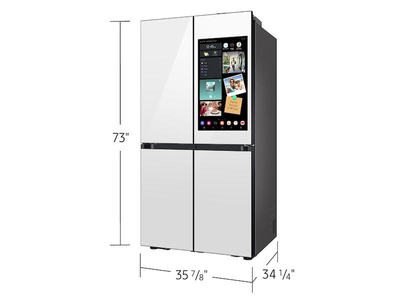 Samsung RF29DB990012 Bespoke 4-Door Flex™ Refrigerator (29 cu. ft.) with AI Family Hub™+ and AI Vision Inside™ in White Glass