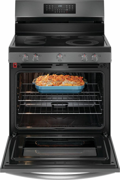 Frigidaire GCRE3060BD 30" Rear Control Electric Range with Total Convection