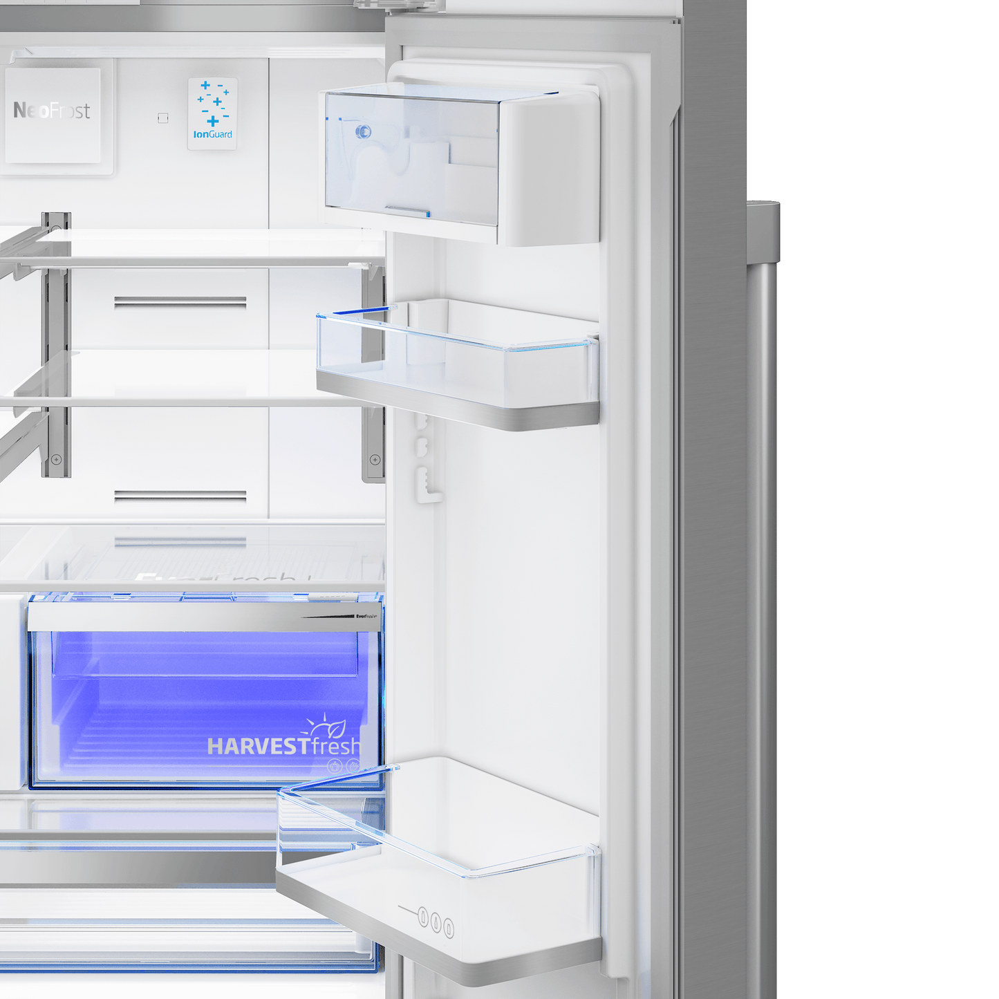 Beko BFFD3614ZSS 36" French Door Refrigerator with Harvestfresh