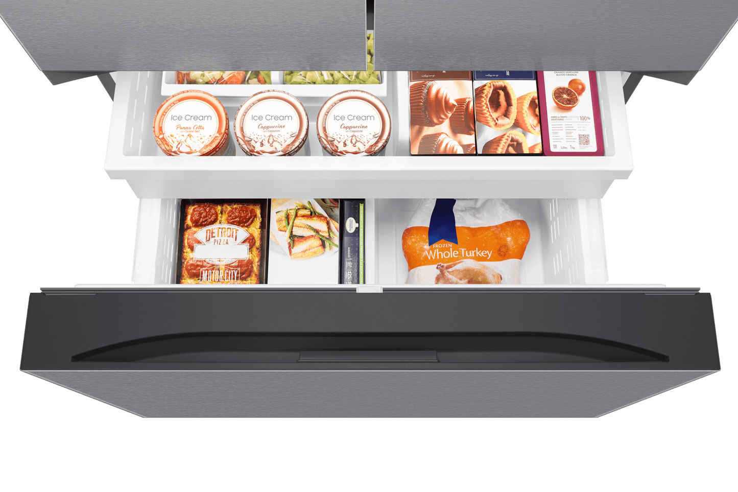 Samsung RF27CG5B30SR Bespoke AI 3-Door French Door Mega Capacity  External Water & Ice Dispenser  26 cu. ft.