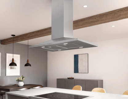 Zephyr ZAZM90DS Anzio Island, 90cm, SS, LED, 600 CFM w/ACT