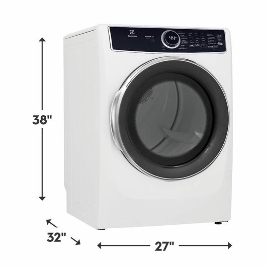 Electrolux ELFG7537AW Front Load Perfect Steam™ Gas Dryer with Predictive Dry™ and Instant Refresh - 8.0 Cu. Ft.