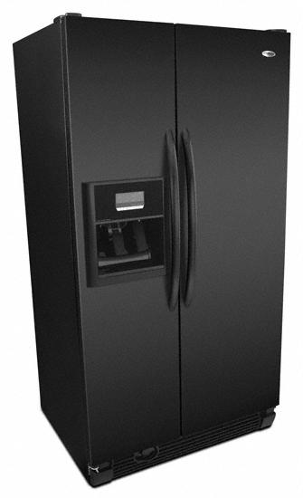 25 cu. ft. Side-by-Side Refrigerator(Black)