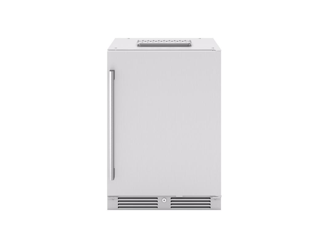 PRKB24C01ASOD Presrv Outdoor Kegerator & Beverage Cooler, 24in Under Cabinet, SS+Glass, Reverse Door, 1 Zone