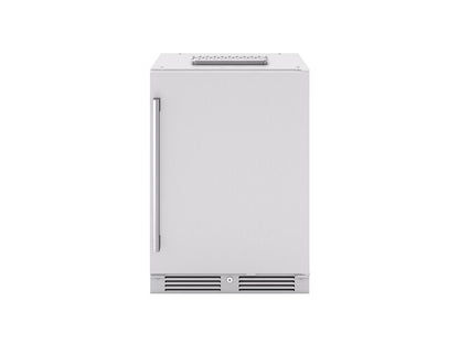 PRKB24C01ASOD Presrv Outdoor Kegerator & Beverage Cooler, 24in Under Cabinet, SS+Glass, Reverse Door, 1 Zone