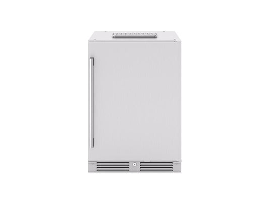 PRKB24C01ASOD Presrv Outdoor Kegerator & Beverage Cooler, 24in Under Cabinet, SS+Glass, Reverse Door, 1 Zone