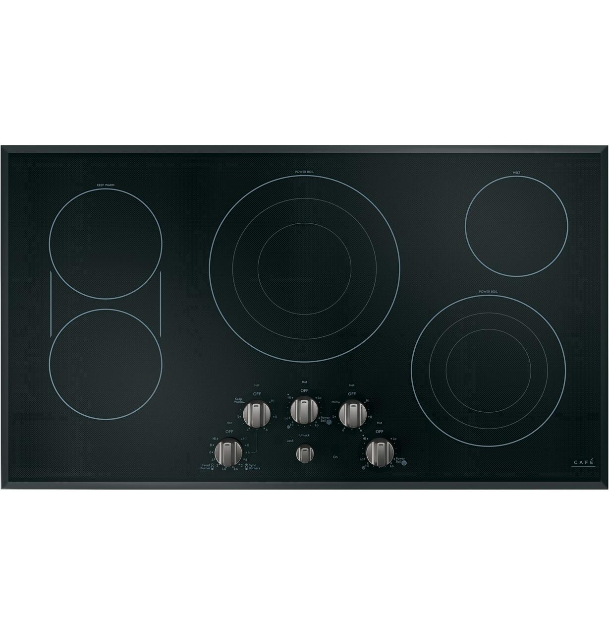 Cafe CXCE1HKPMBT CAF(EBACK)™ 5 Electric Cooktop Knobs - Brushed Black