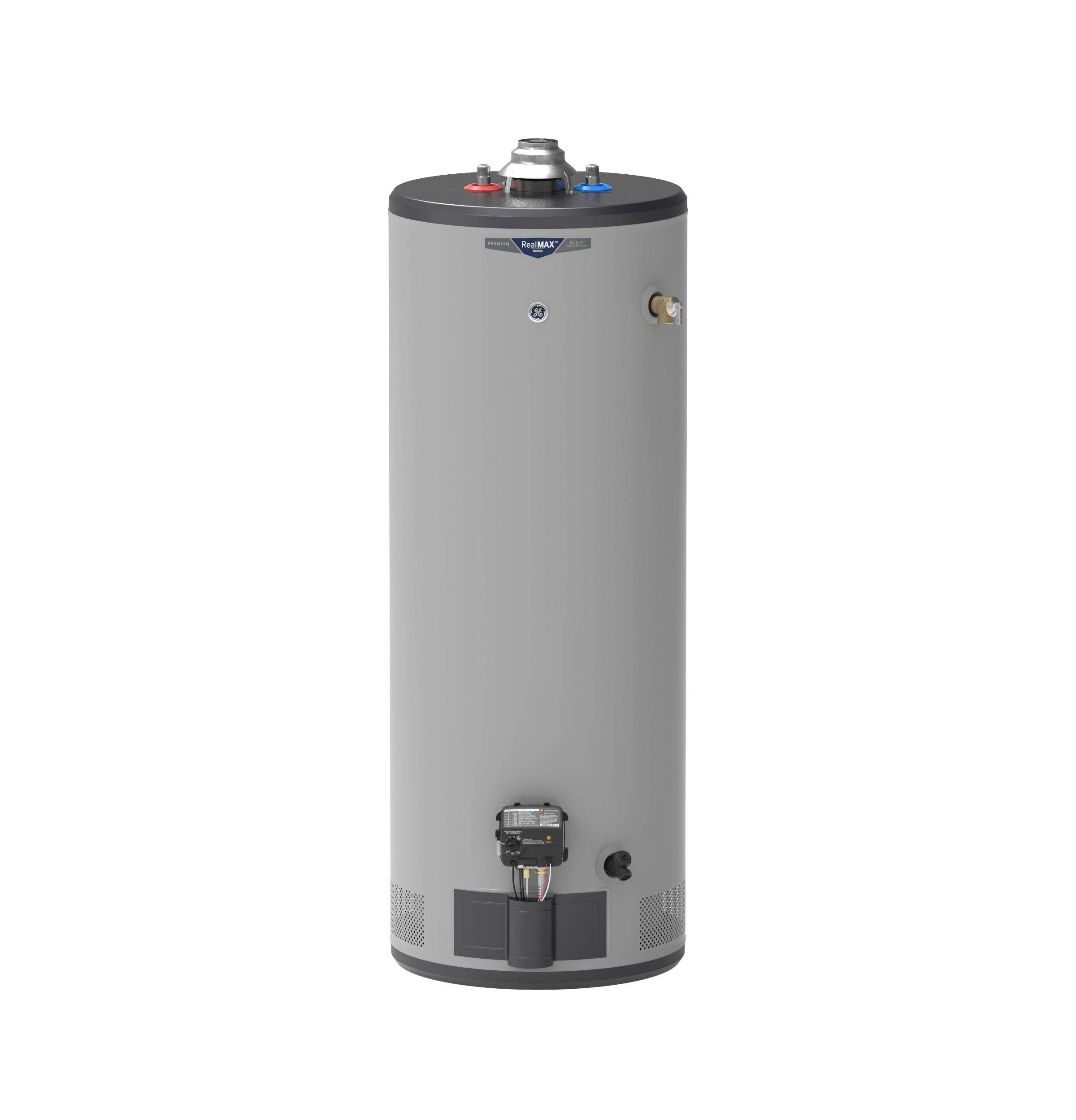 GE RealMAX Premium 50-Gallon Tall Natural Gas Atmospheric Water Heater