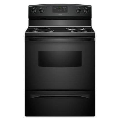 30-inch Amana® Electric Range with Self Clean - black