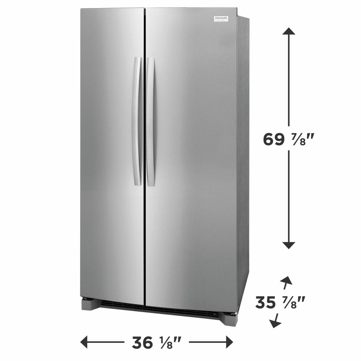 Frigidaire GRSN2620AF 26 Cu. Ft. 36" Standard Depth Side by Side Refrigerator