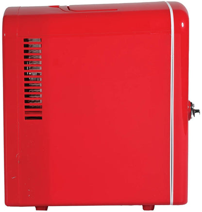 Frigidaire EFMIS229RED 6-Can Retro Mini Fridge Cooler - Red
