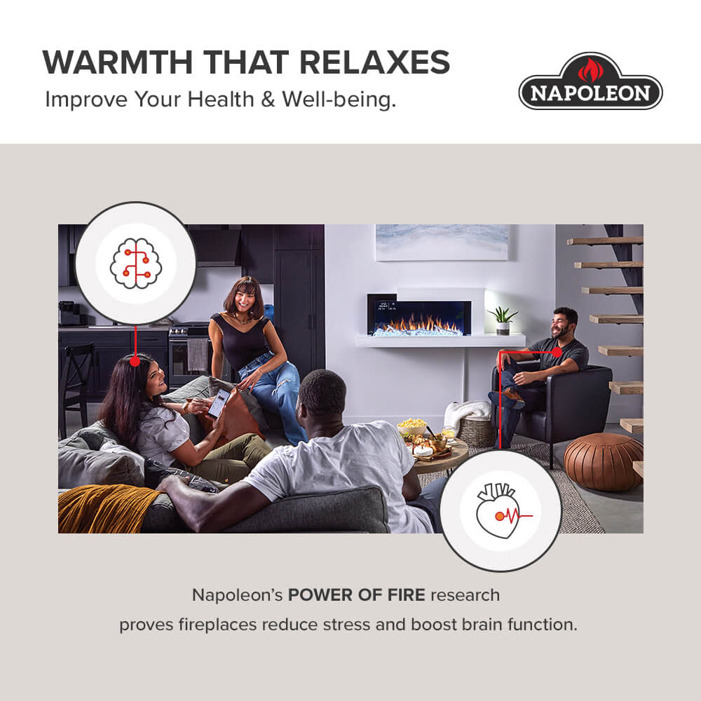 Napoleon Bbq NEFL74AB Astound 74 FlexMount Electric Fireplace
